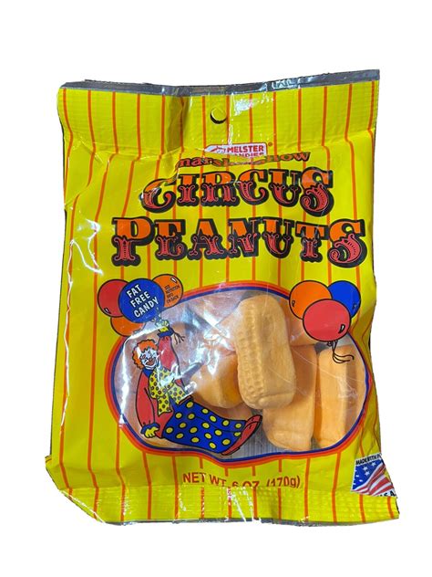 Original Melster Candies CIRCUS PEANUTS Marshmallow Candy 6oz Bag | eBay