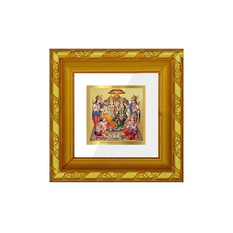 DIVINITI 24K Gold Plated Ram Darbar Photo Frame For Home Decor Showpie ...
