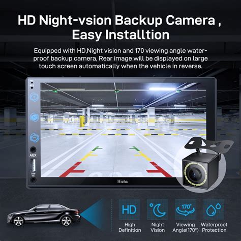 Double Din Car Stereo Apple Carplay / Android Auto,Hieha HD 7 Inch ...
