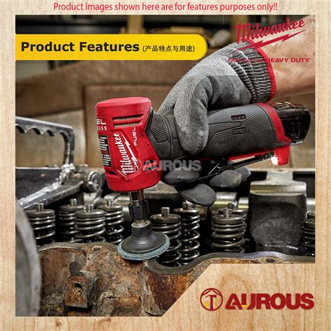 MILWAUKEE M12 FUEL RIGHT ANGLE DIE GRINDER M12 FDGA-0 (BARE TOOL) - Aurous | Tick Hong Hardware