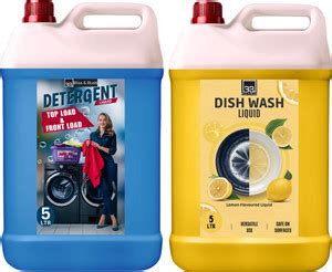 BLISS & BLUSH Detergent Washing Machine & Bucket Wash 5L & Dish wash ...