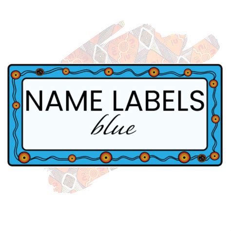 Blue Name Label | TIPIAC