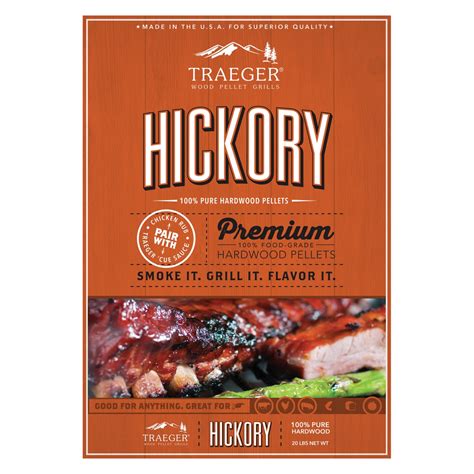 Lancaster BBQ Supply | Traeger Hickory Hardwood Pellets 20lb. Bag