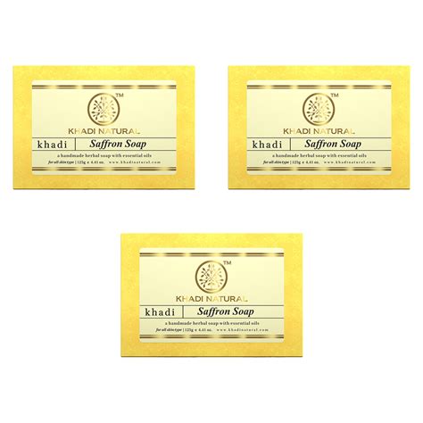 Khadi Natural Saffron Combo Pack Of 3 – 125gm Each