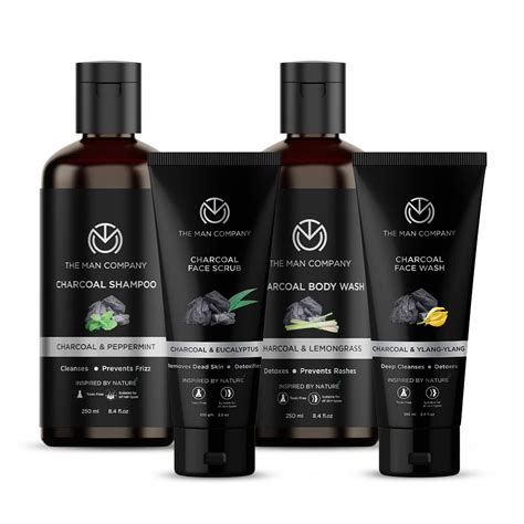 The Man Company Anti-Pollution Charcoal Set (Charcoal Shampoo ...