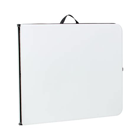 Mainstays Buy 6ft Bi-Fold Plastic Folding Table in White at Ubuy India