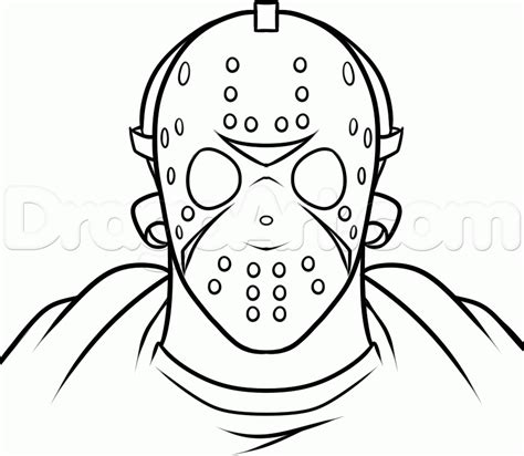 Jason Mask Drawing