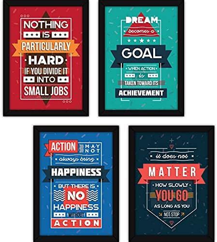 FATMUG Framed Wall Paintings Life Quotes For Office Decor and Home ...