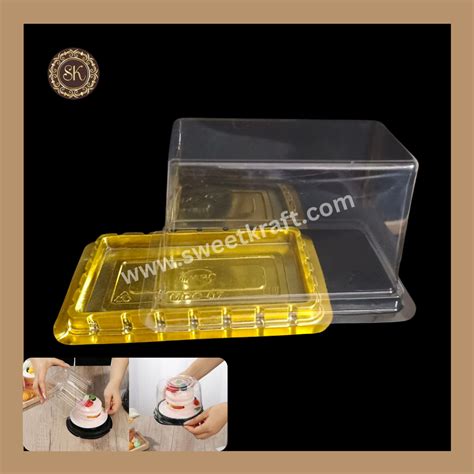Rectangle PVC Pastry Container | Round Pastry Cake Box | Bento Cake Bo ...