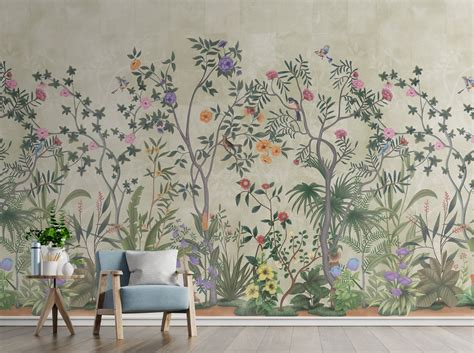 685_DA Vaatika II Floral Wallpaper, Silver Sage – Tetsip Media