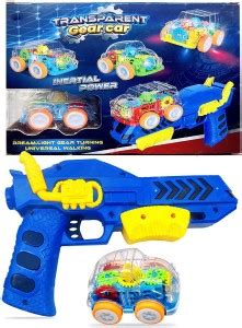 MIMY Car Launcher Toy Gun – Transparent Gear Car Launcher Gun Guns ...