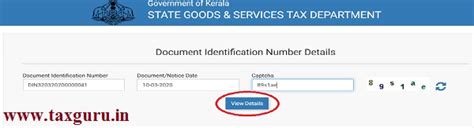 Quote DIN on all communication with tax payers- Kerala GST