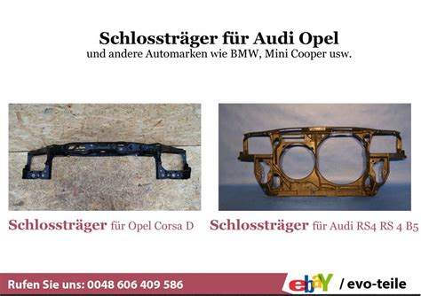Schlossträger für Audi Opel Mini Cooper BMW und viele andere Automarken ...