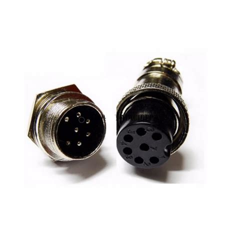Probots 7 Pin GX12 Male to Female Aviation Connector Plug Buy Online India