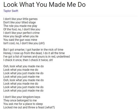 Me Taylor Swift Lyrics / Taylor Swift's 'ME!' Lyrics Featuring Brendon ...
