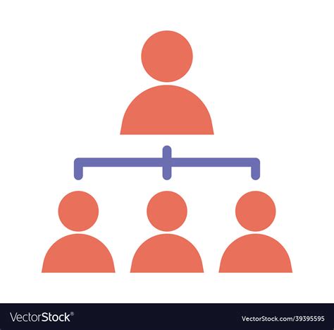 Organization chart design Royalty Free Vector Image