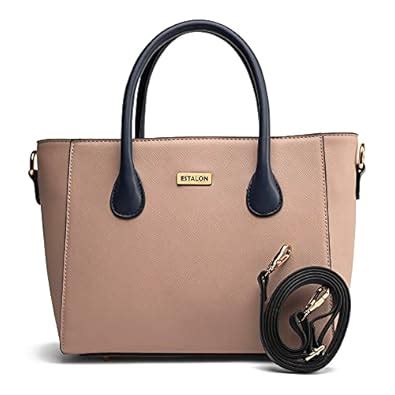 Buy ESTALON Tote Bag for Women - Premium Faux Leather Ladies Bag & Hand ...