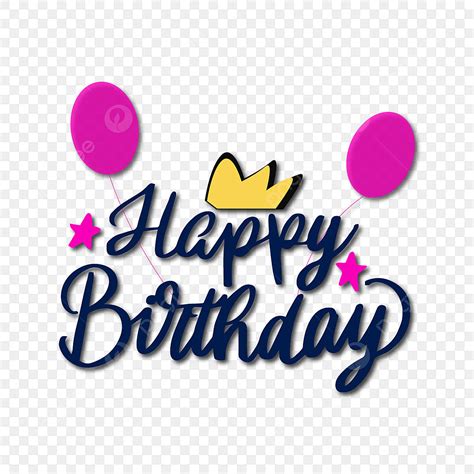 Birthday Letters Clipart Transparent Background, Happy Birthday Letter ...