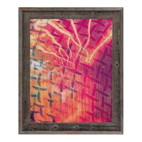 Creative Gallery Brown Wood Framed 24-in H x 20-in W Abstract Print on ...