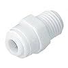 Pk Aqua 2 Pcs RO Male Straight Connector(1/4″- 1/2 Inch Thread) for ...