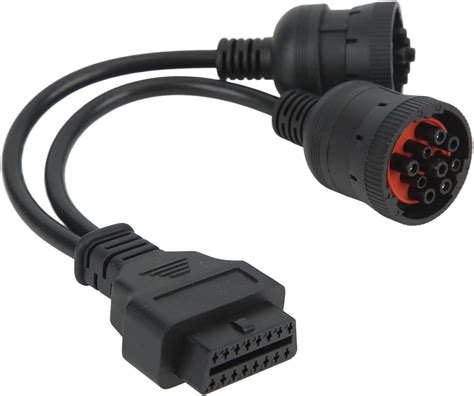 Buy Aramox J1708 6 Pin J1939 9 Pin to OBD2 16 Pin Female Adapter ...