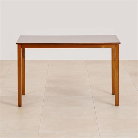 Buy (Refurbished) Quadro 4-Seater Dining Table - Brown from Home Centre ...