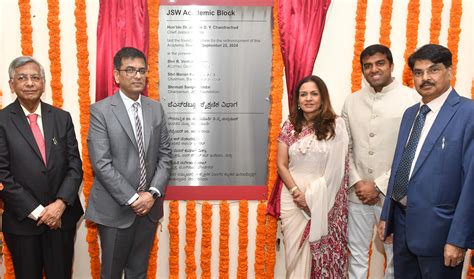 Chief Justice of India lays foundation stone of JSW Academic Block at ...