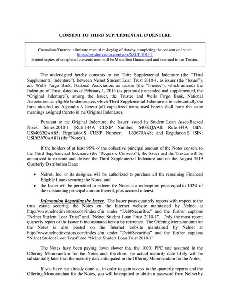 Fillable Online CONSENT TO THIRD SUPPLEMENTAL ... - DealVector Fax ...
