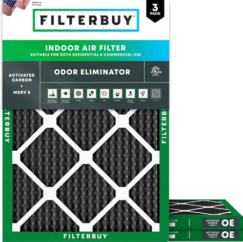 AIRX FILTERS WICKED CLEAN AIR. 16x20x1 Air Filter Odor Eliminator ...