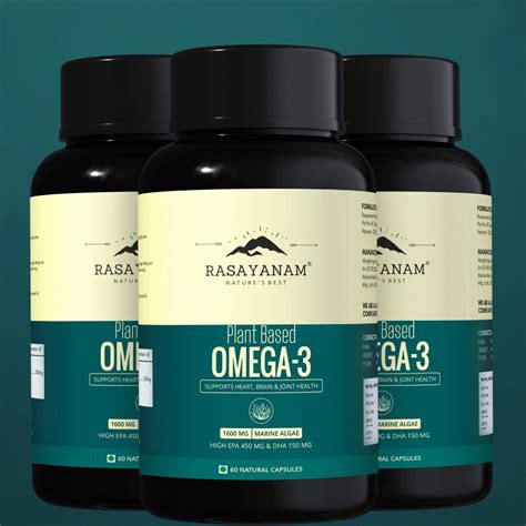 Plant-Based Omega-3- Vegan DHA & EPA Capsules - Rasayanam