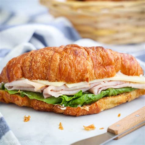 Croissant Sandwich | Turkey croissant sandwich, Recipes, Croissant sandwich