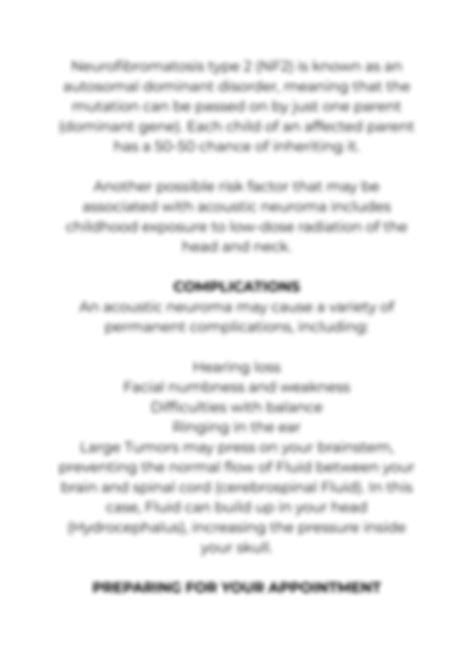 Acoustic Neuroma Icd 10