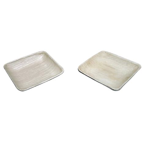 Sustainable Areca 4 Inch Square Plate Crafted from Natural Palm Leaf ...