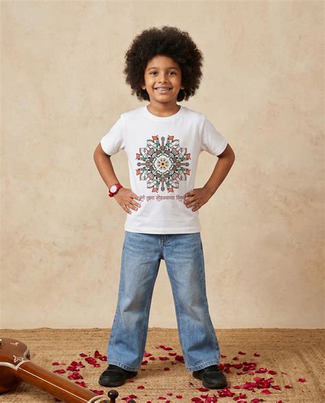 Ringan Sohala - White - Unisex Kids T-shirt – Adimanav Studios