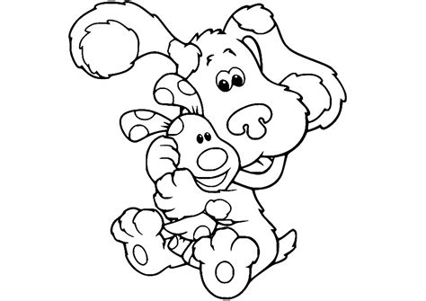 Large and small dog - Blue's Clues Coloring Pages