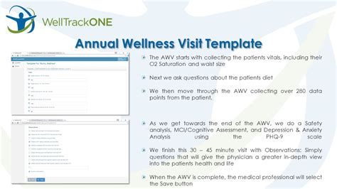 medicare annual wellness visit template