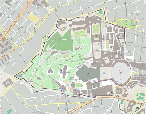 Large scale map of Vatican city. Vatican city large scale map | Vidiani ...
