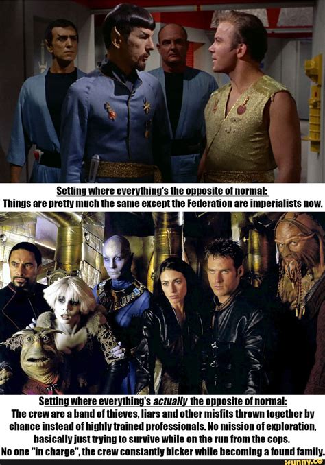 Setting where everything's the opposite of normal: Things are pretty ...