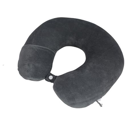 Buy BREDA Grey Neck Pillow, Travel Essentials Neck Pain, Car Neck Rest ...