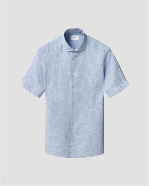 Short Sleeve Linen Shirt - Eton
