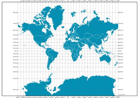 Mercator Map Projection 的图像结果