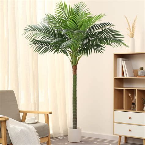 Amazon.com: FLOWORLD Palm Tree Artificial Tropical Plant 6FT Tall Faux ...