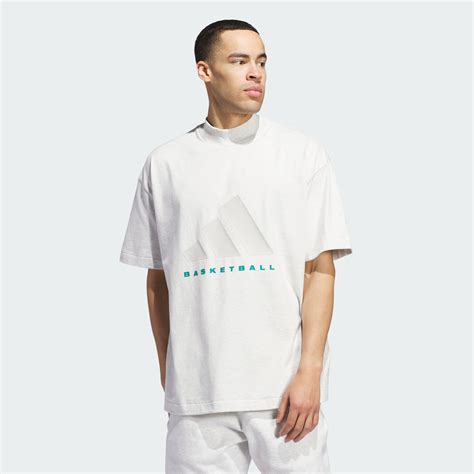 adidas Basketball Tee - Grey | adidas India