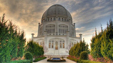 Download Religious Baha'i Temple HD Wallpaper