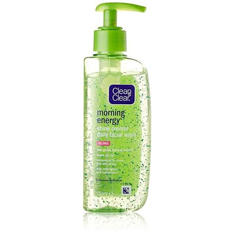 Clean & Clear Morning Energy Shine Control Daily Facial Wash, Oil-Free ...