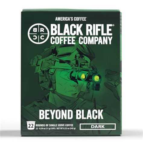 Black Rifle Coffee Company Beyond Black K Cups Pods, Dark Roast, 22 Ct ...
