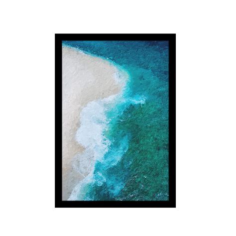 Ritwikas Abstract Wall Art Of Ariel View Of Beach | Painting With Frame ...
