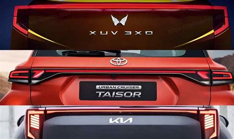Highlights of Mahindra 3XO, Toyota Taisor, and Kia Sonet.