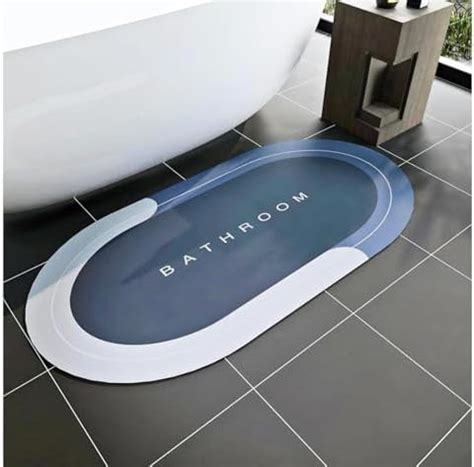 Kintota Polyester Bathroom, Oval Door Mat, Floor, Bath Mat , Carpet ...