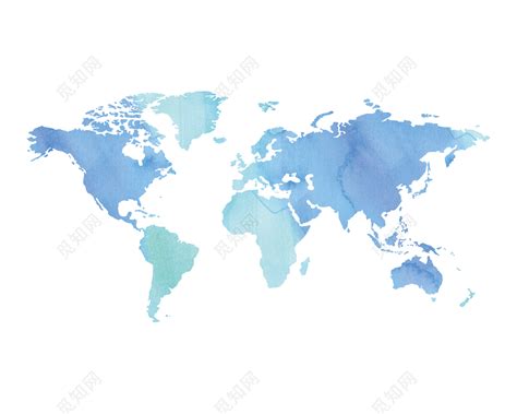 蓝色世界版块地图素材免费下载 - 觅知网